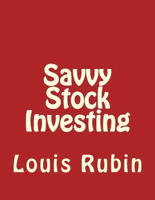 bokomslag Savvy Stock Investing