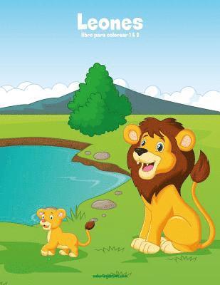 bokomslag Leones libro para colorear 1 & 2