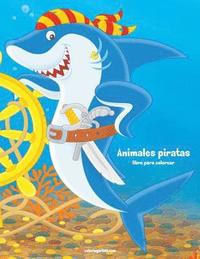 bokomslag Animales piratas libro para colorear 1