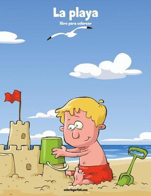 bokomslag playa libro para colorear 1