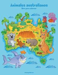 bokomslag Animales australianos libro para colorear 1