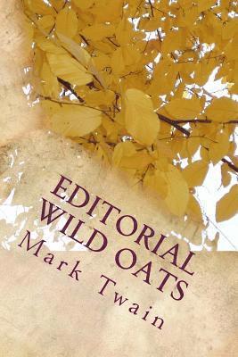 bokomslag Editorial Wild Oats