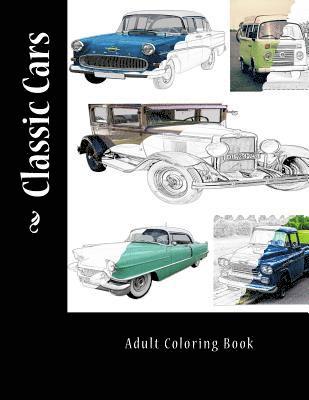 Classic Cars: Adult Coloring Book 1