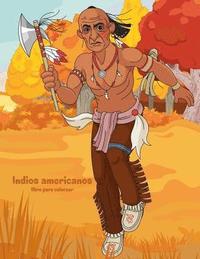 bokomslag Indios americanos libro para colorear 1