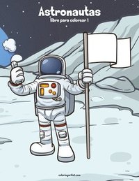 bokomslag Astronautas libro para colorear 1