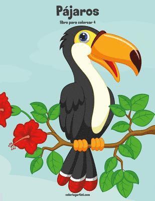 bokomslag Pájaros libro para colorear 4