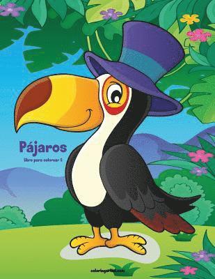 bokomslag Pájaros libro para colorear 5