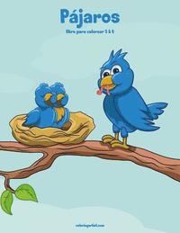 bokomslag Pájaros libro para colorear 5 & 6