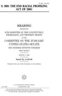 bokomslag S. 989, the End Racial Profiling Act of 2001