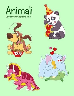 Animali Libro da Colorare per Bimbi 3 & 4 1