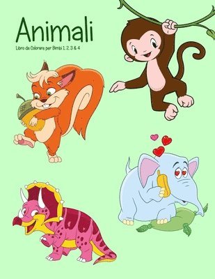 Animali Libro da Colorare per Bimbi 1, 2, 3 & 4 1