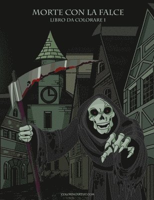 bokomslag Morte con la Falce Libro da Colorare 1