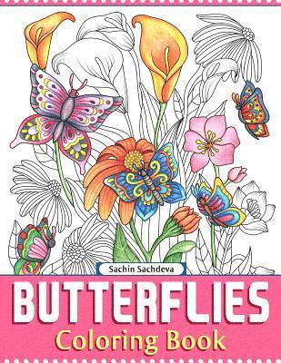 bokomslag Butterflies: Coloring Book for Adults