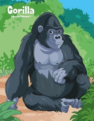 bokomslag Gorilla Libro da Colorare 1