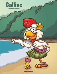 bokomslag Galline Libro da Colorare 1