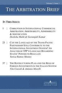 bokomslag The Arbitration Brief: Volume 5, Issue 1