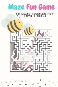 bokomslag Maze Fun Game: 50 Maze Games Puzzles for Boys & Girls, Age 6+, Large Print, 1 Game Per Page