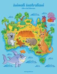bokomslag Animali Australiani Libro da Colorare 1