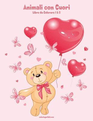 Nick Snels - Animali con Cuori Libro da Colorare 1 & 2, Häftad