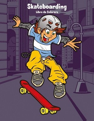 bokomslag Skateboarding Libro da Colorare 1