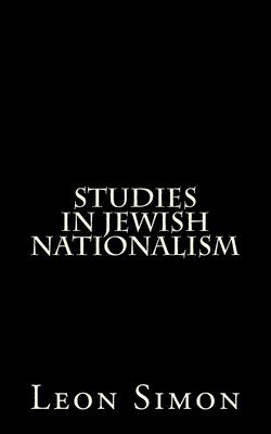 Studies In Jewish Nationalism 1