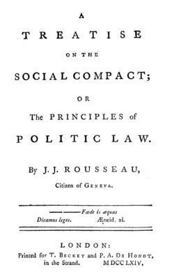 A Treatise On The Social Compact: Or The Principles Of Political Law