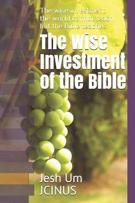 The Wise Investment of the Bible: The wise investment the world cannot teach but the Bible teaches 1