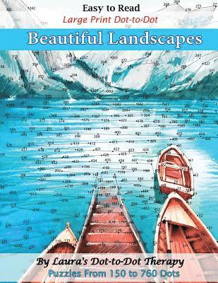 Easy to Read Large Print Dot-to-Dot Beautiful Landscapes 1