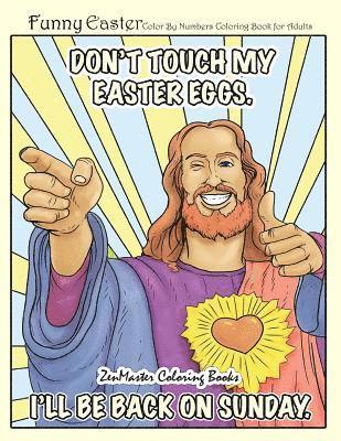 bokomslag Funny Easter Color By Numbers Coloring Book for Adults