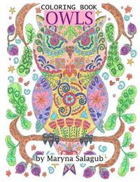 bokomslag Owls coloring book