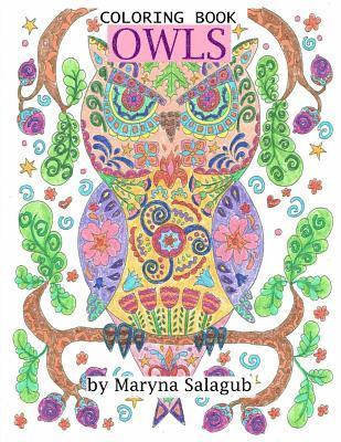 bokomslag Owls coloring book