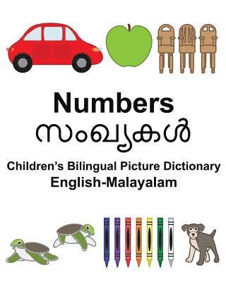 bokomslag English-Malayalam Numbers Children's Bilingual Picture Dictionary