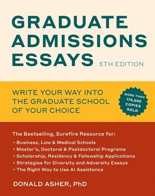 Graduate Admissions Essays, Fifth Edition 1