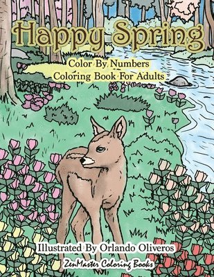 bokomslag Happy Spring Color By Numbers Coloring Book for Adults