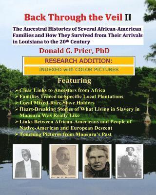 bokomslag Back Through the Veil II, Research Edition: The Ancestral Histories of Several African-American Families and How They Survived from Their Arrivals in