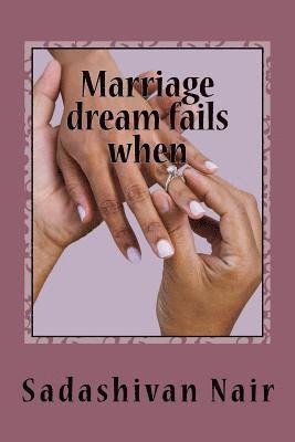 Marriage dreams fail when 1