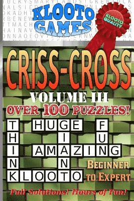 Klooto Games - KLOOTO Games CrissCross Volume III, Häftad