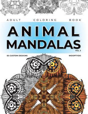 bokomslag Animal Mandala Coloring Book: 55 Custom Designs