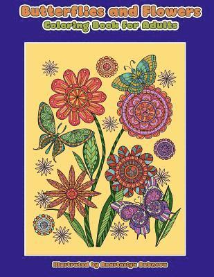 bokomslag Butterflies and Flowers Coloring Book for Adults: Relaxing Adult Coloring Book