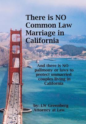 bokomslag There Is No Common Law Marriage in California: And There Is No Palimony or Laws That Protect You