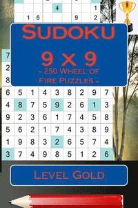 bokomslag Sudoku 9 x 9 - 250 Wheel of Fire Puzzles - Level Gold: Fantastic Sudoku for Your Holiday