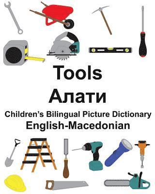 bokomslag English-Macedonian Tools Children's Bilingual Picture Dictionary