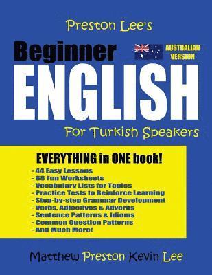 bokomslag Preston Lee's Beginner English For Turkish Speakers (Australian)