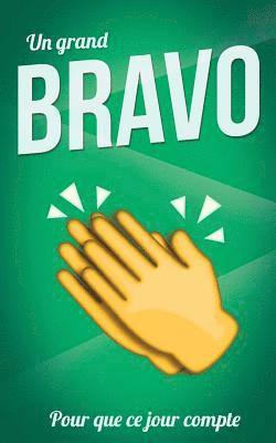 Bravo (felicitations) - Vert - Carte livre d'or: Taille M (12,7x20cm) 1