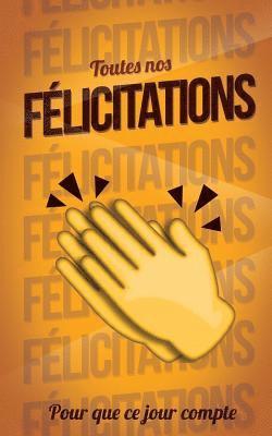 Toutes nos FELICITATIONS - Orange - Carte livre d'or: Taille M (12,7x20cm) 1