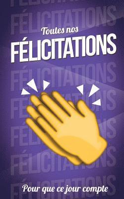 Toutes nos FELICITATIONS - Violet - Carte livre d'or: Taille M (12,7x20cm) 1