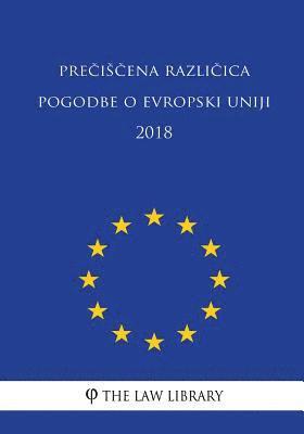 bokomslag Preciscena Razlicica Pogodbe O Evropski Uniji 2018