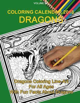bokomslag Coloring Calendar 2018; Dragons: Dragons