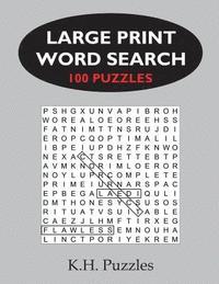 bokomslag Large Print Word Search: 100 Puzzles