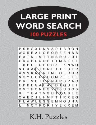 bokomslag Large Print Word Search: 100 Puzzles